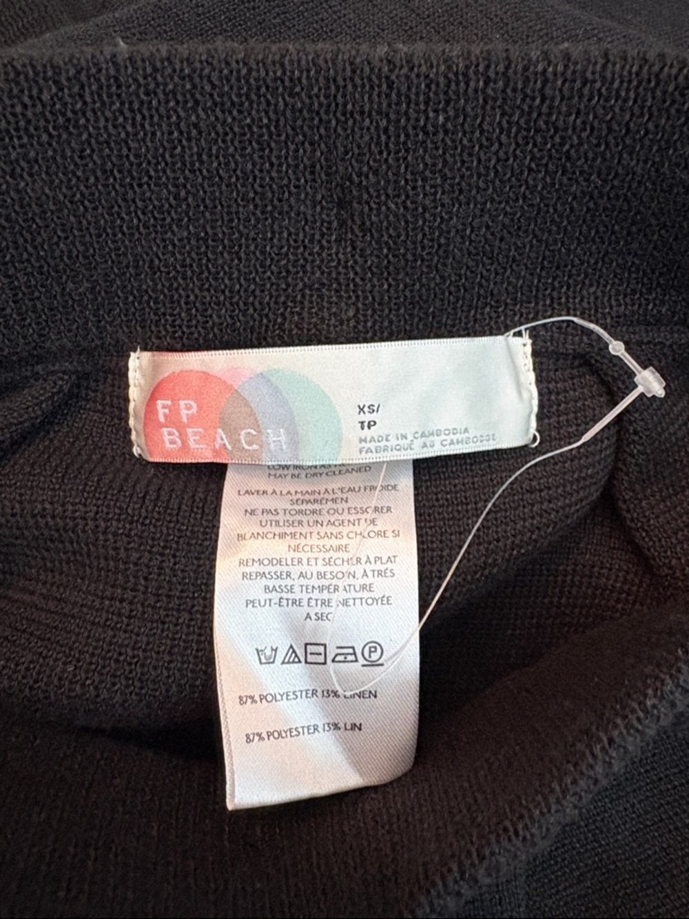 FREE PEOPLE BEACH Freya Sweater Pants in black- size XS - Picture 5 of 6